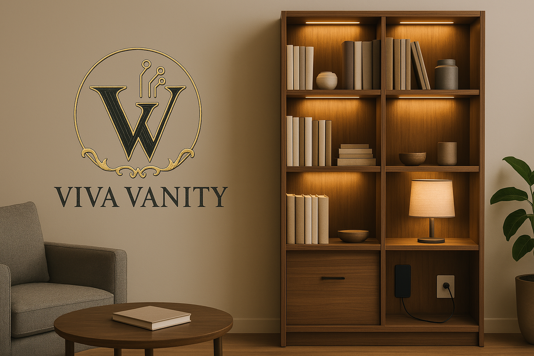Smart Bookcases with Lighting and Charging Ports: Elegant Functionality for the Modern Home
