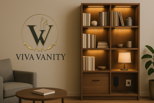 Smart Bookcases with Lighting and Charging Ports: Elegant Functionality for the Modern Home