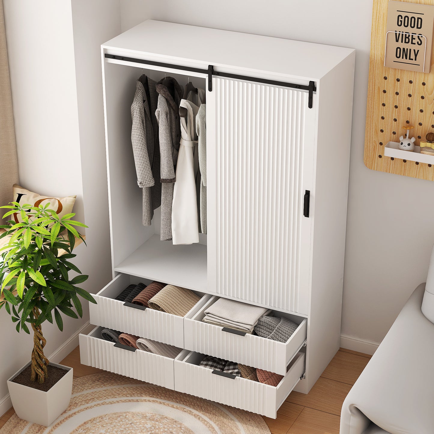 Viva Elite Barn Door Armoire Wardrobe – The Future of Bedroom Storage