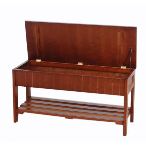 Viva Elite Heritage Cherry Wood Storage Bench – The Future of Entryway Seating