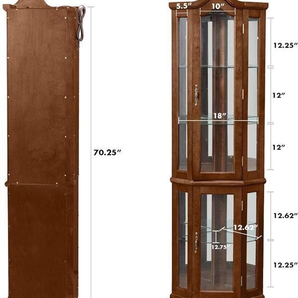 Viva Aurora Corner Curio Cabinet