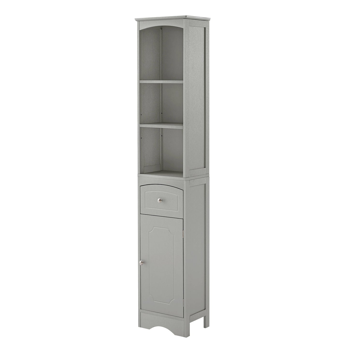 Tall Bathroom Storage Cabinet with Adjustable Shelves & Drawer – Maximize Your Space with Elegance