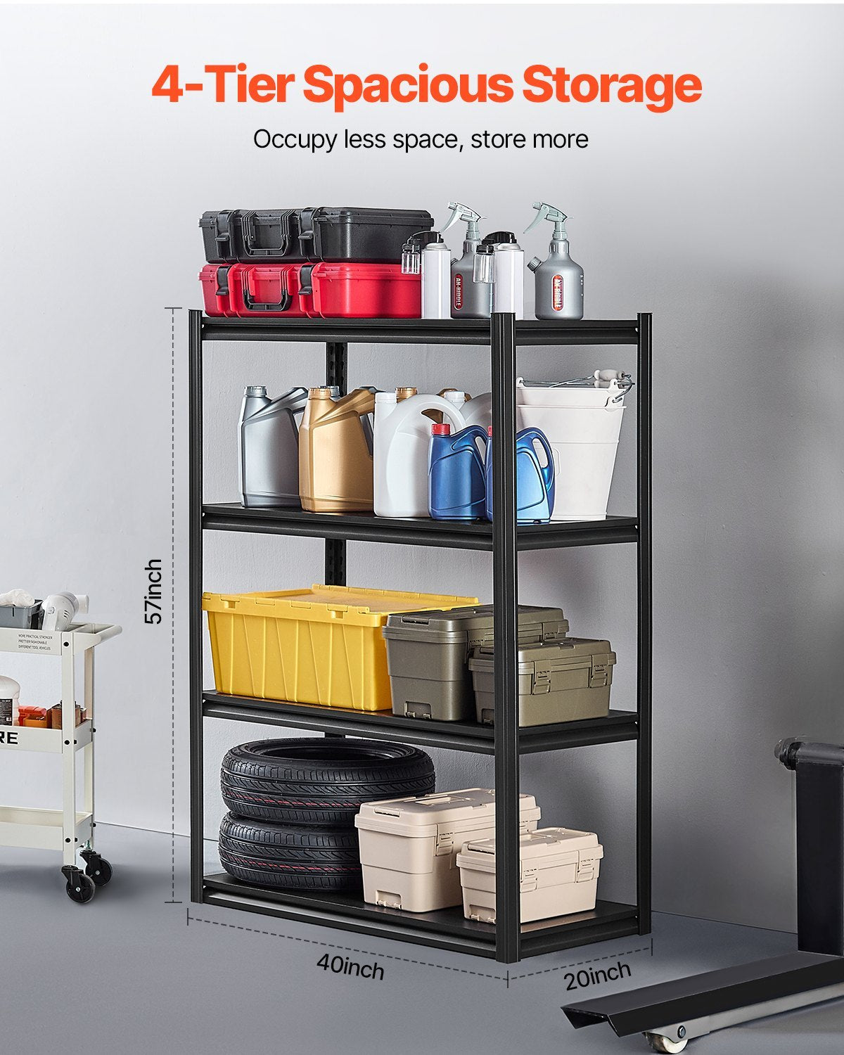 Viva Elite 4-Tier Garage Storage Shelving – The Future of Organized Living