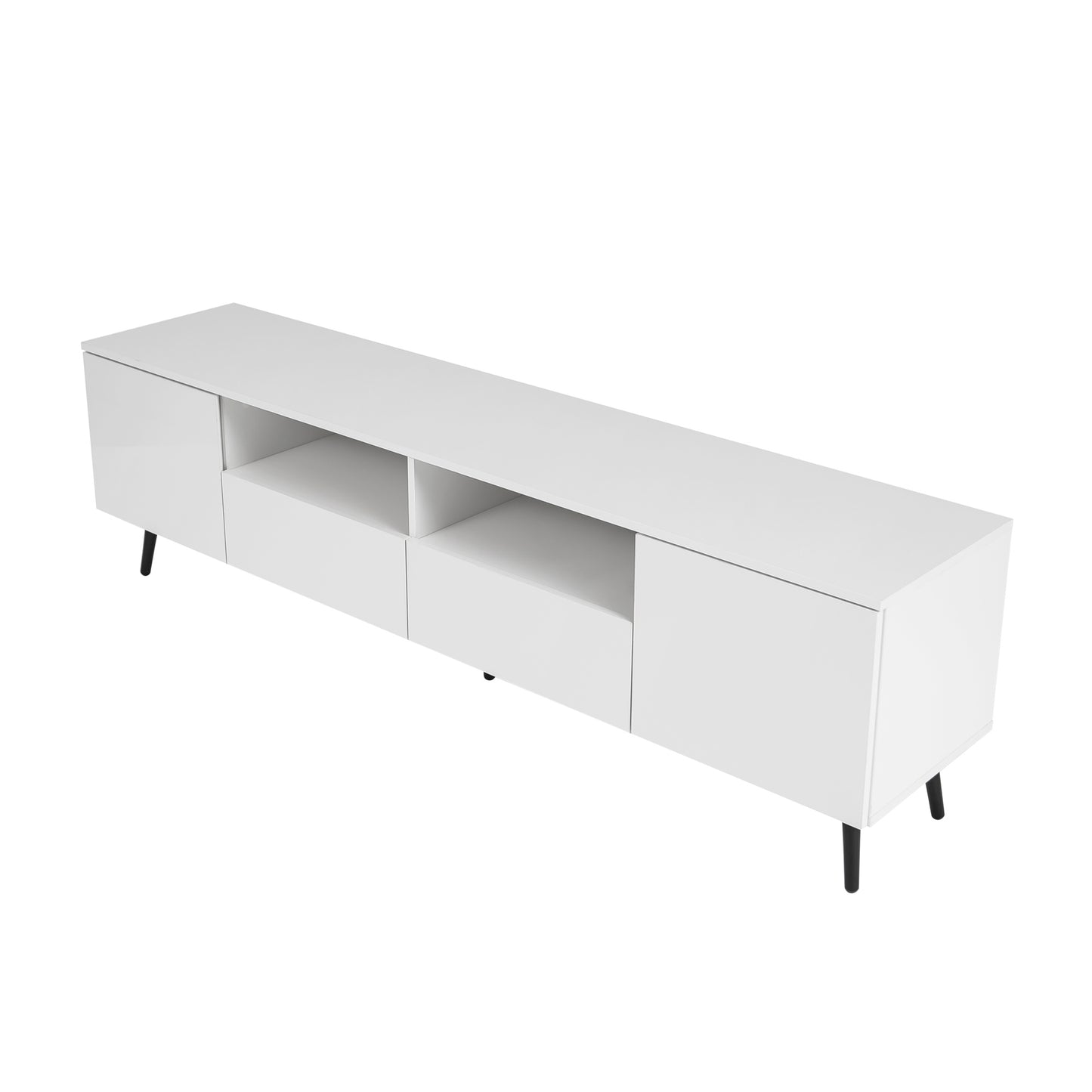 Viva Screenlight Collection: Modern White LED TV Stand