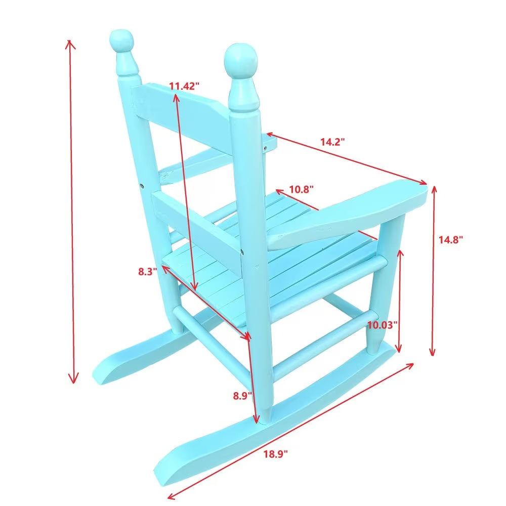 Viva Sprout Light Blue Children’s Rocking Oak Chair