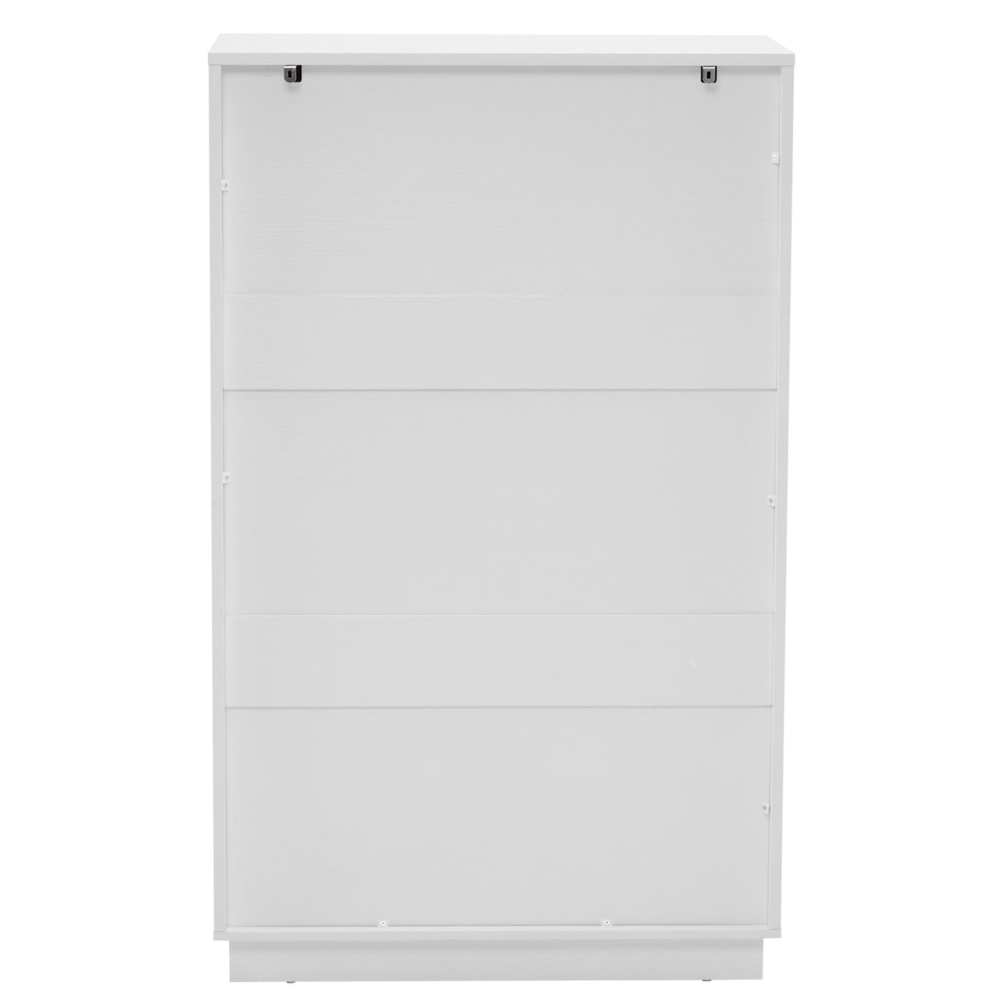 White P2 Density Board, Corrugated Surface, Five Layers And Six Drawers, Chest Of Drawers