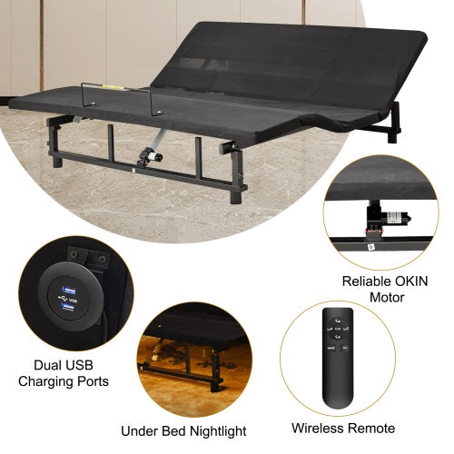 Viva Smart Living Collection: Adjustable Bed Base Frame
