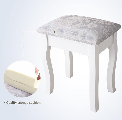 Viva Elite 4-Drawer Vanity Set with Oval Mirror Collection - The Future of Elegant Femininity