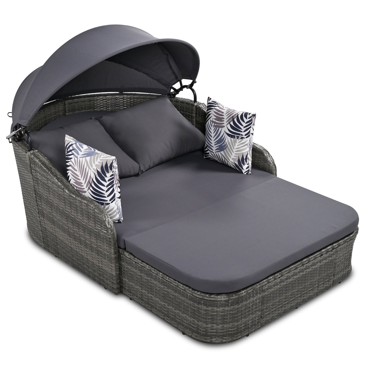 Viva Smart Living Collection: 79.9" Double Sunbed with Canopy