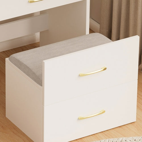 💄 3-in-1 Vanity Desk with Open-Top Mirror – Elegant & Space-Saving Makeup Vanity Set