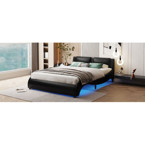 Viva Nocturne Collection: The Nocturne Lumina Full-Size LED Platform Bed