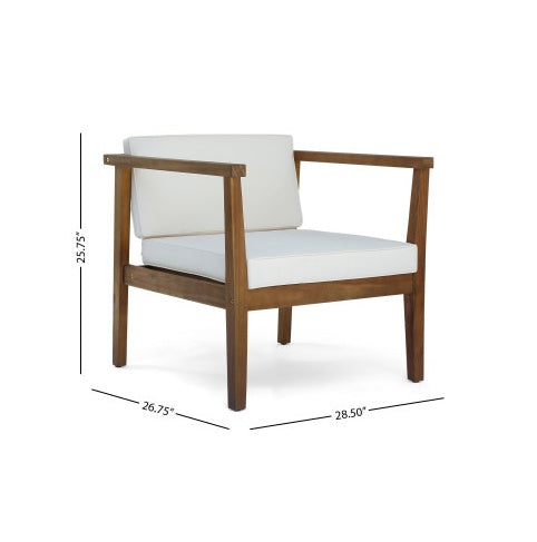 Viva Verona 4-Seater Acacia Wood Outdoor Chat Set