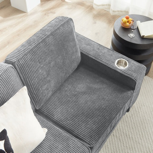 Viva Elite Smart Corduroy 3-Seater Sofa - The Future of Intelligent Comfort