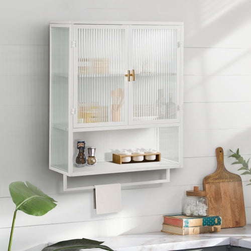 Viva Smart Storage Collection: Modern Double Door Wall Cabinet