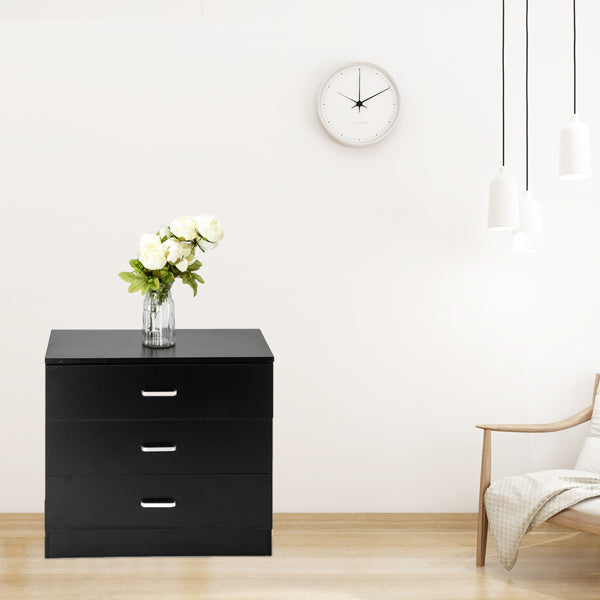 Viva Noire Bedside Table – Black Elegance for Modern Nights