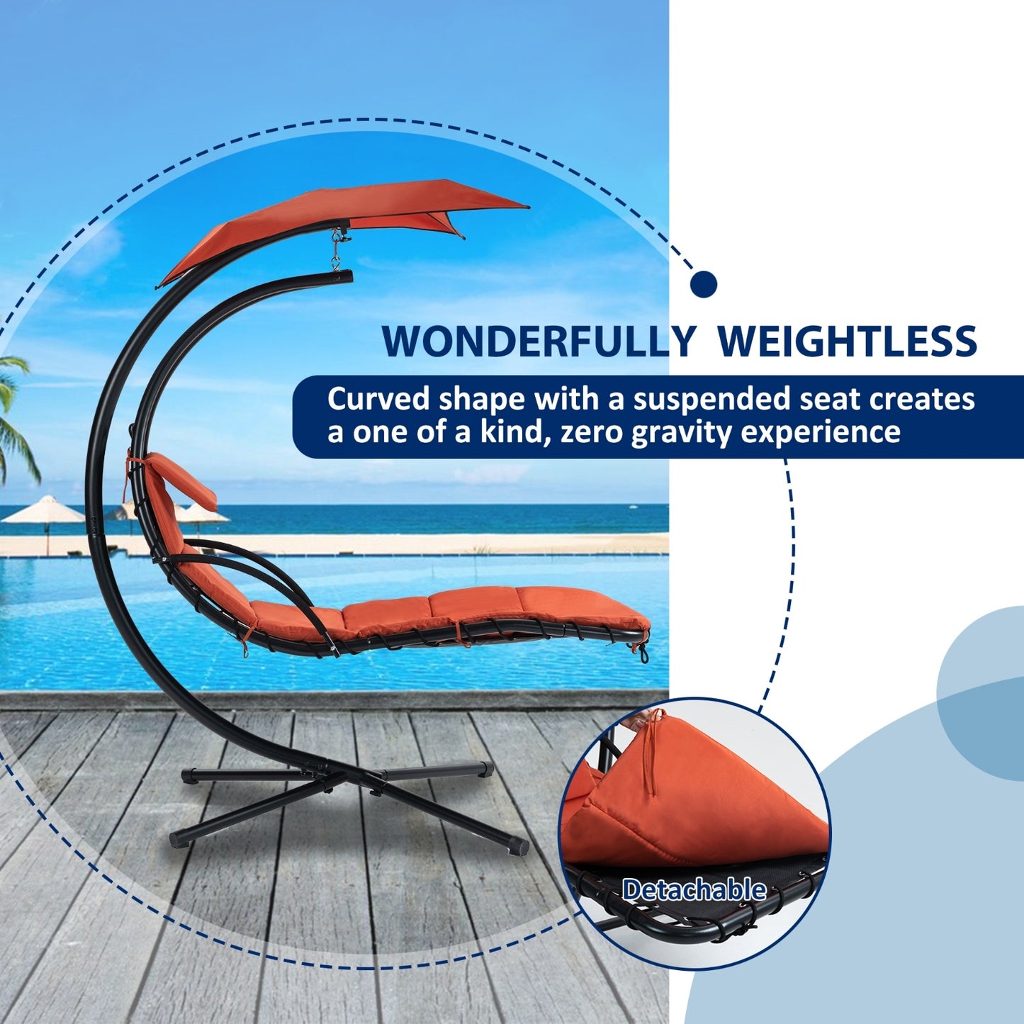 Viva Zenith Hanging Chaise Lounger