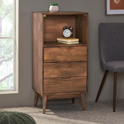 Viva Atelier Tripoli Tri-Bucket Wooden Cabinet