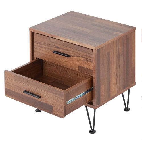 Viva Elite Walnut Luxe 2-Drawer Accent Table – The Future of Architectural Storage