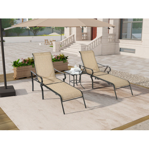 Luxury 3-Piece Terrace Lounge Chair Set – Elevate Your Outdoor Experience