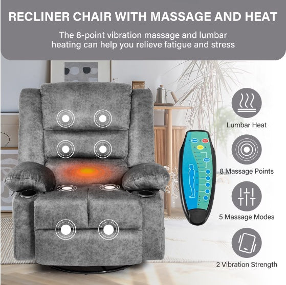 Viva Serenité Massage & Heating Lounge Chair
