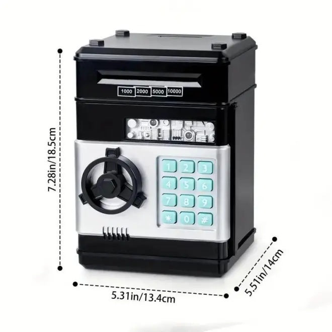 Saving Challenge Automatic Coin Storage Box – Modern Battery-Powered Piggy Bank for Kids