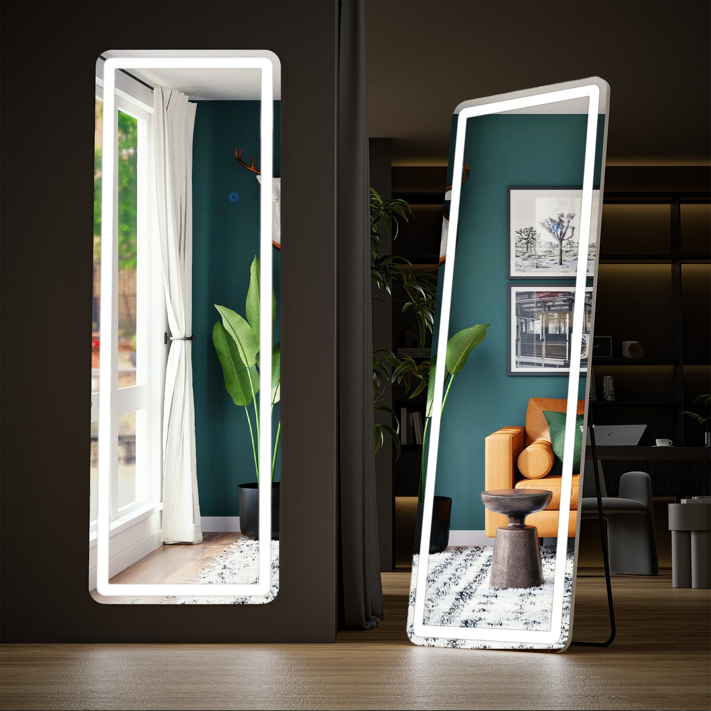 3-Color Lighting Mirror with LED Lights – Elevate Your Beauty Routine