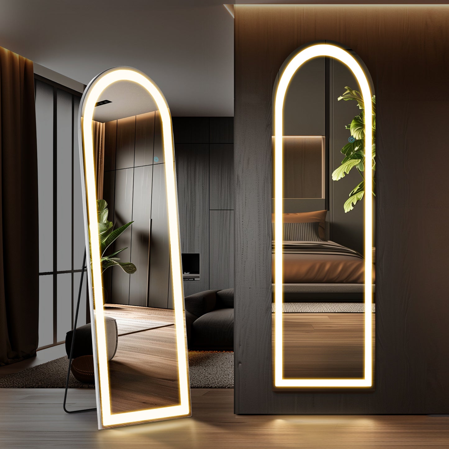 3-Color Lighting Mirror with LED Lights – Elevate Your Beauty Routine