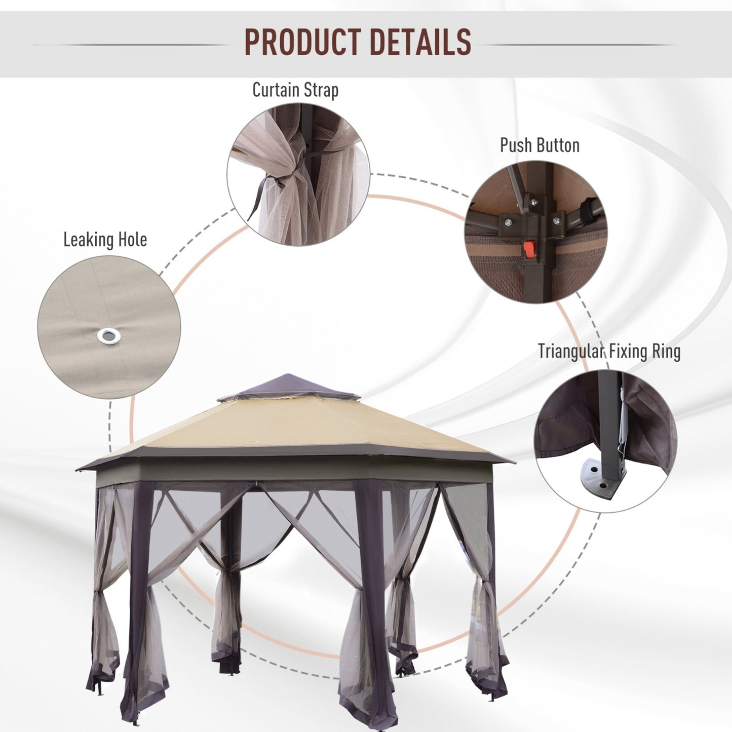 Viva Solis Hexagonal Gazebo – Where Outdoor Moments Meet Architectural Grace