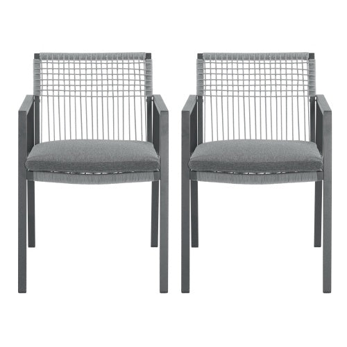 Viva Alfresco Living Collection: Ravello Rope Dining Chairs (Set of 2)