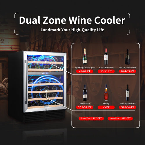 Viva Atelier Sommelier Series Dual-Zone Wine Cabinet