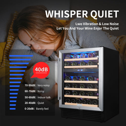 Viva Atelier Sommelier Series Dual-Zone Wine Cabinet