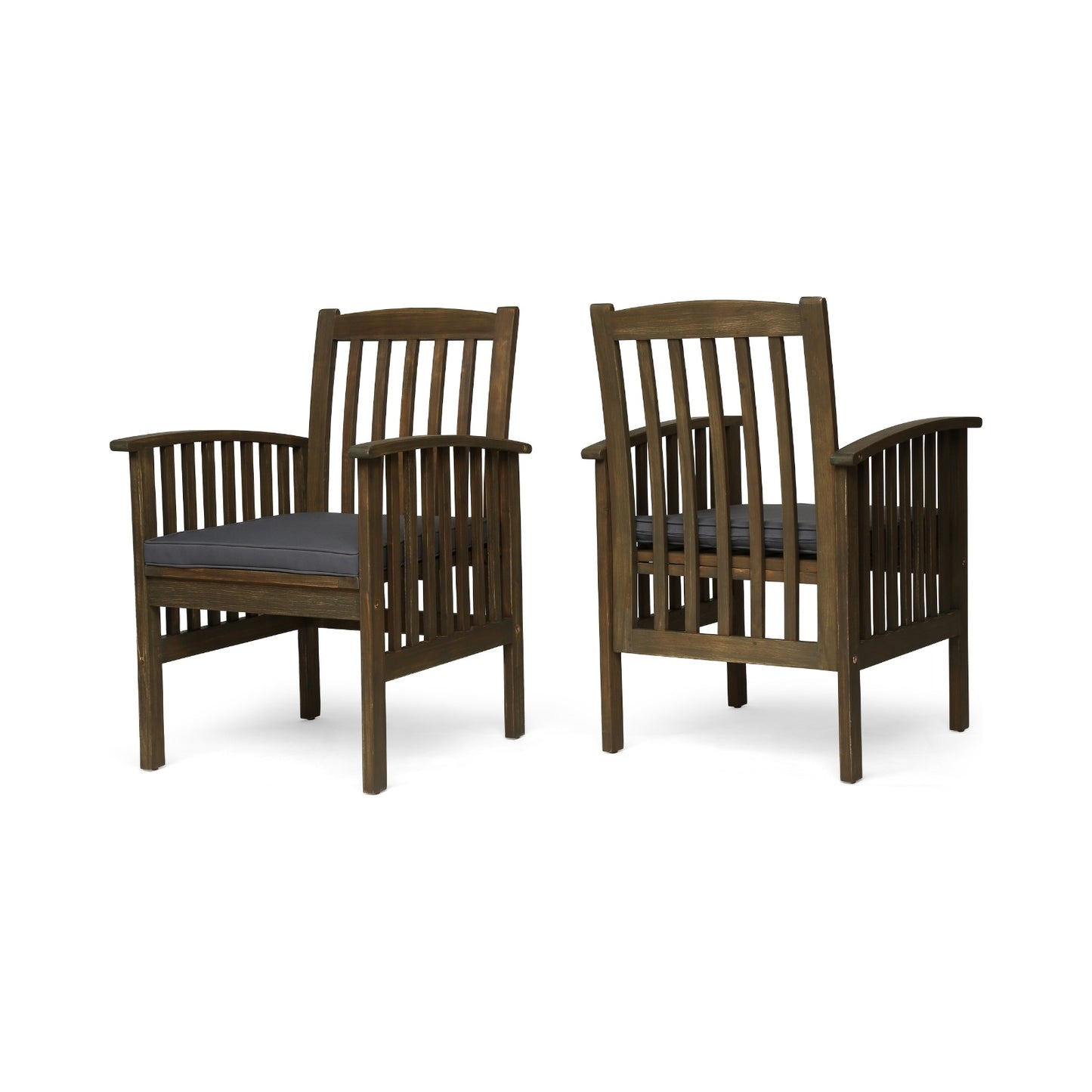 Viva Casa Acacia Dining Chairs (Set of 2)