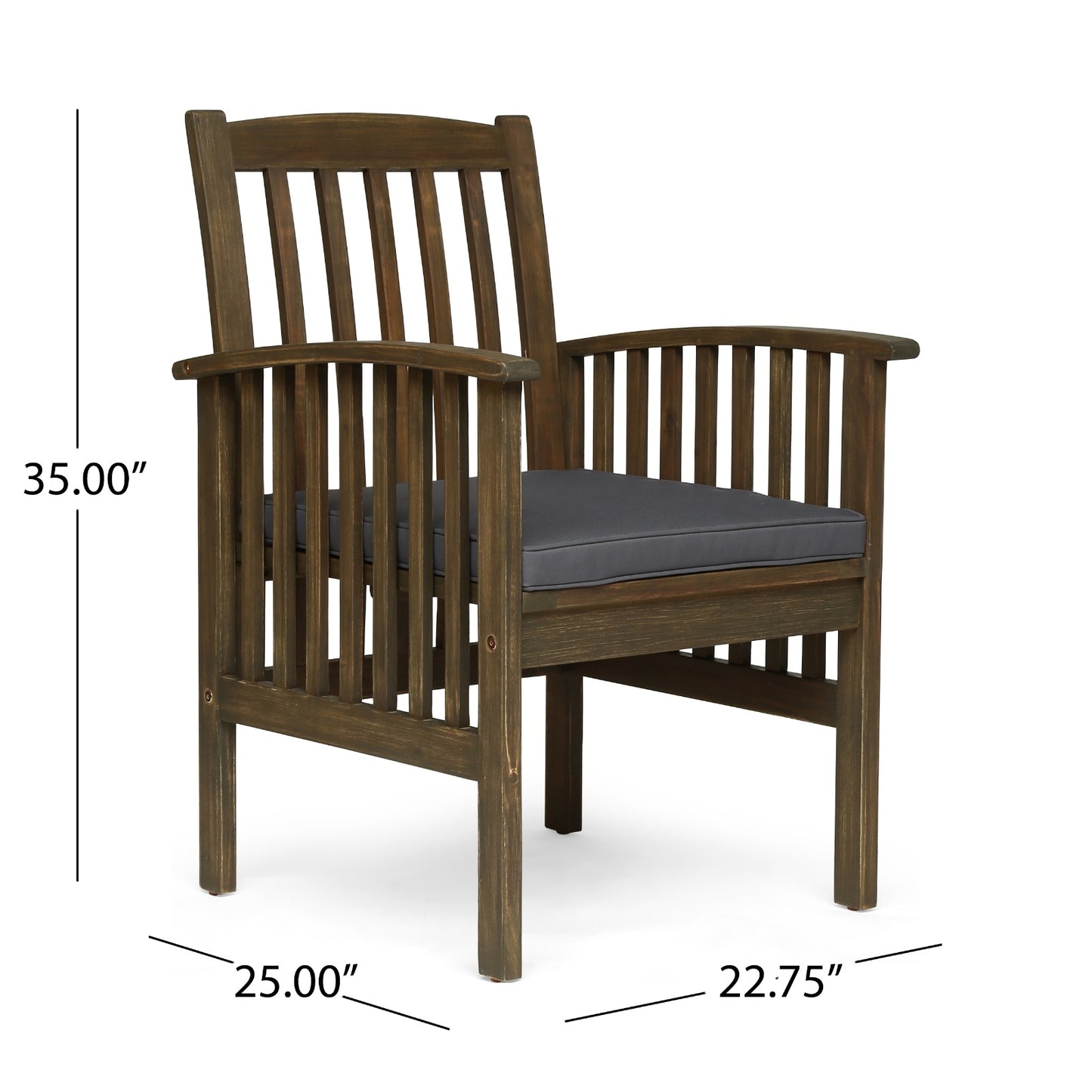 Viva Casa Acacia Dining Chairs (Set of 2)