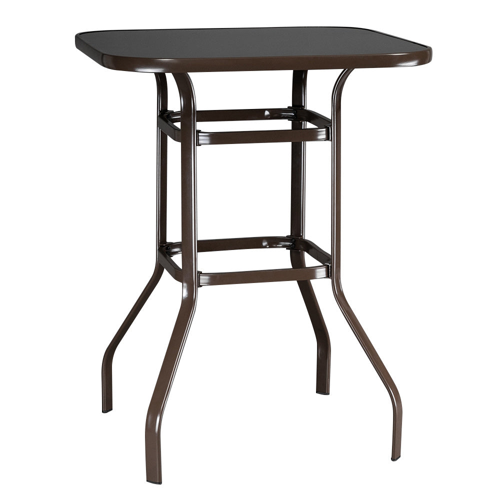 Viva Smart Living Collection: Wrought Iron & Glass High Bar Table