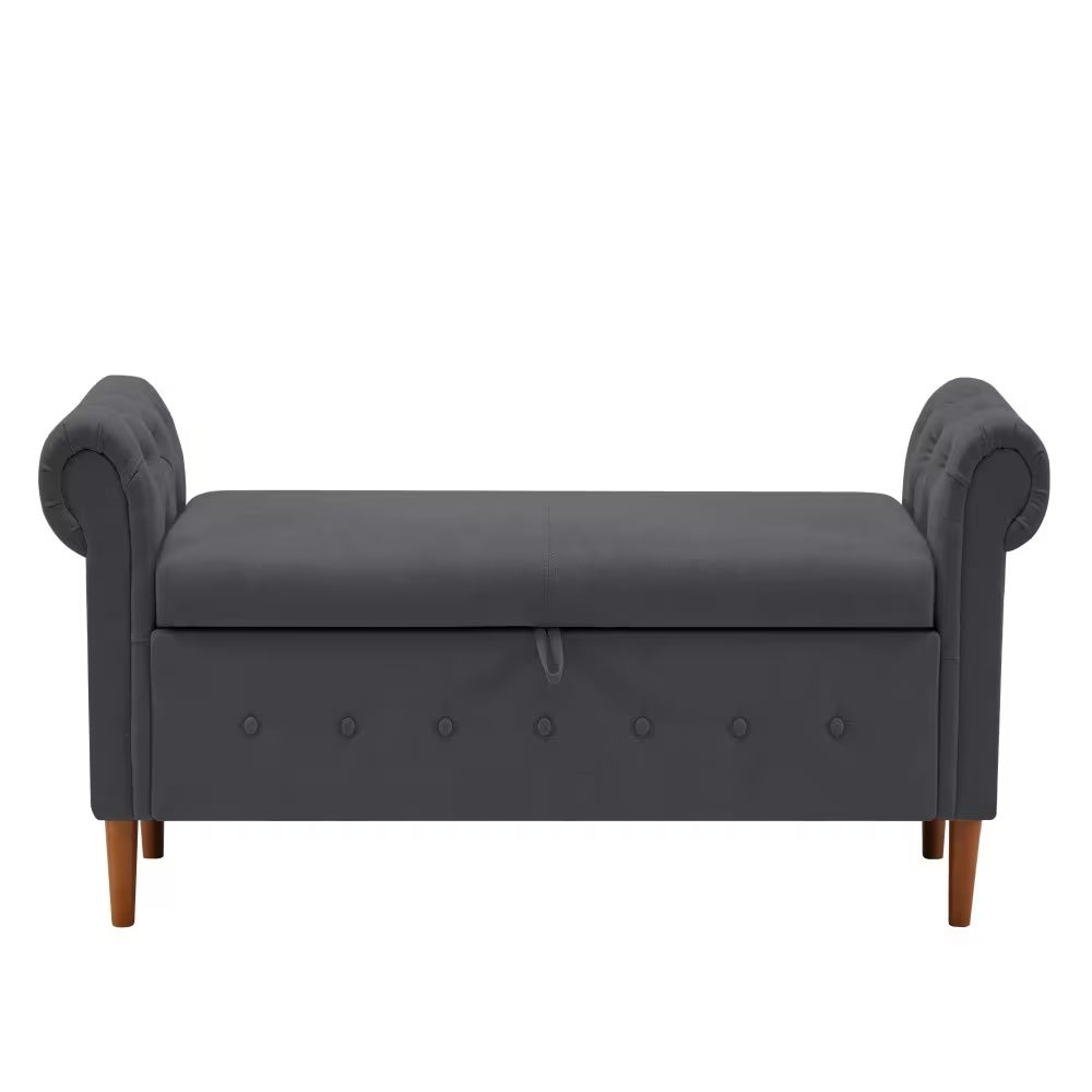 Viva Elite Haven Dark Gray Storage Sofa Stool - The Future of Sophisticated Storage