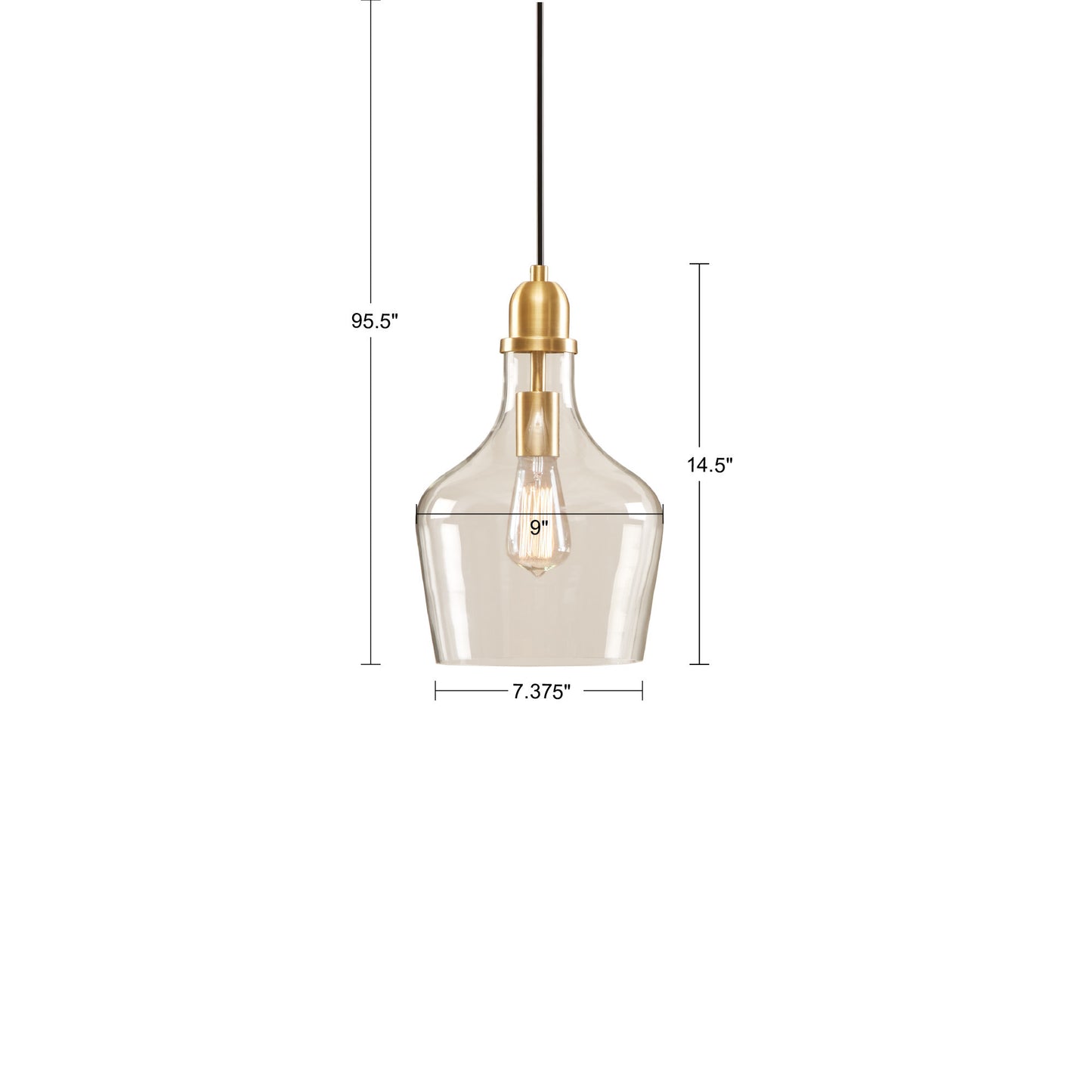 Viva Smart Living Collection: Bell-Shaped Glass Pendant