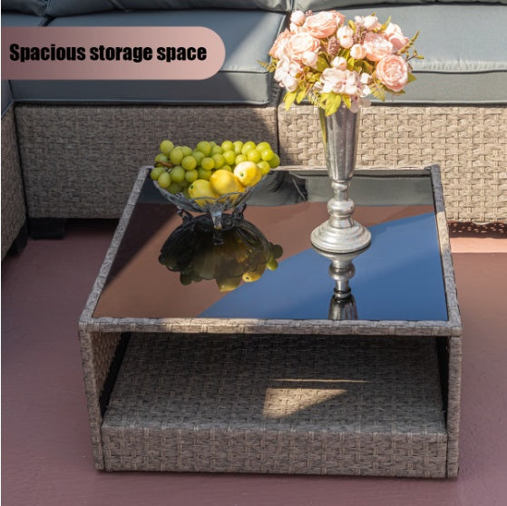 Viva Smart Living Collection: 7‑Piece Outdoor Wicker Patio Set