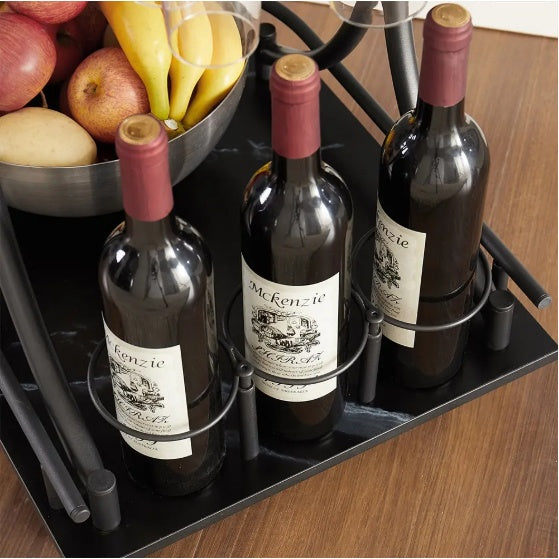 Viva Noir Bar Cart – A Rolling Statement of Sophisticated Entertaining