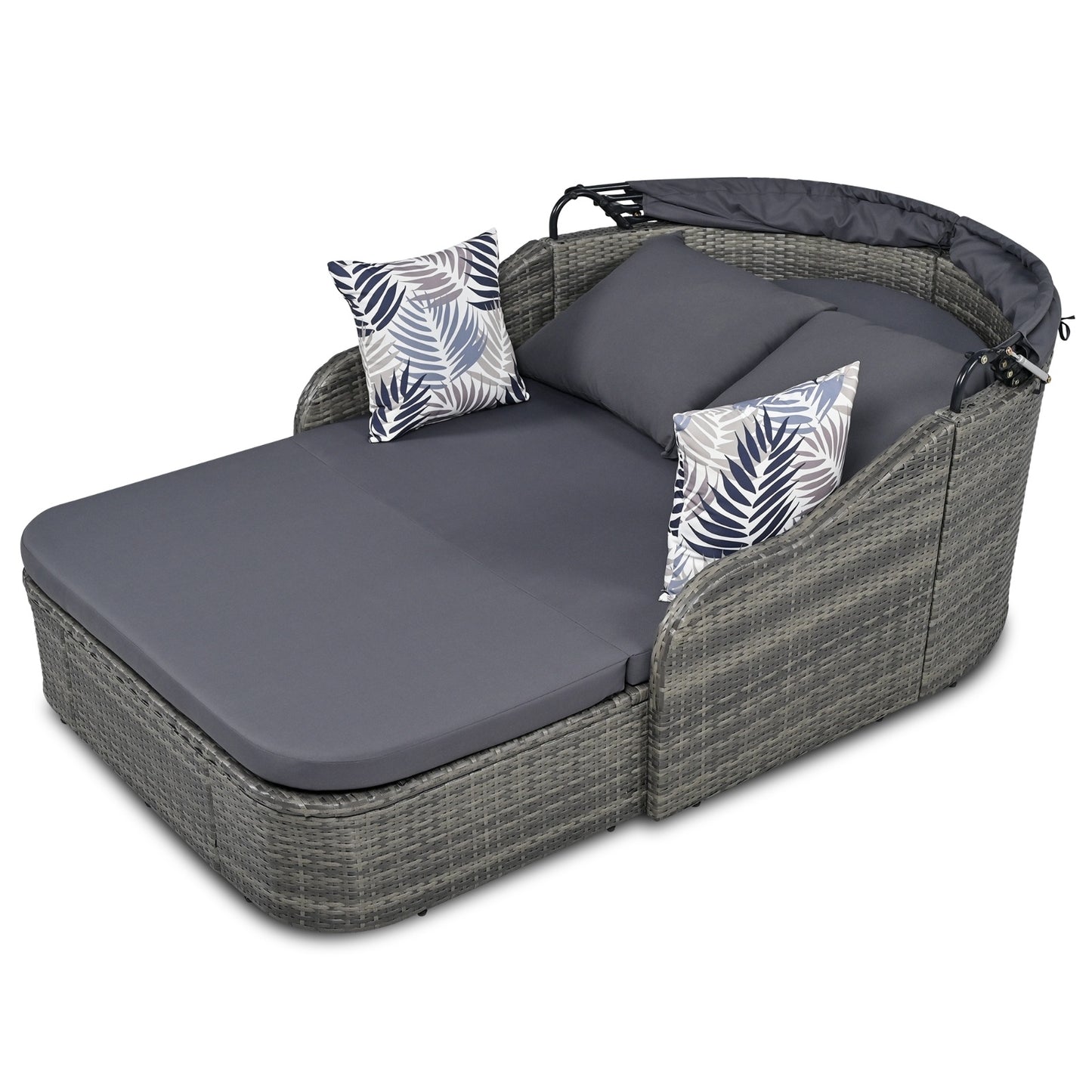 Viva Smart Living Collection: 79.9" Double Sunbed with Canopy