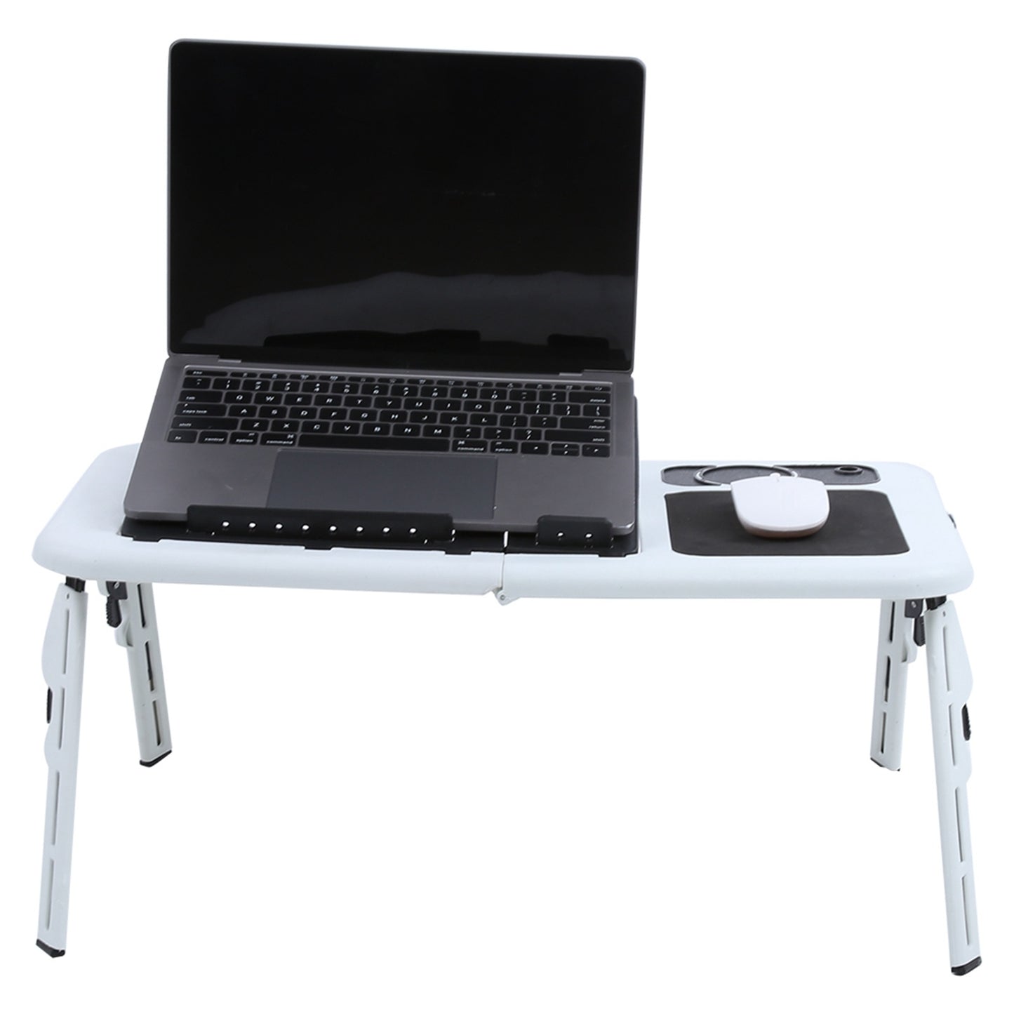 Portable Laptop Desk with Cooling Fan | Foldable & Adjustable Workstation