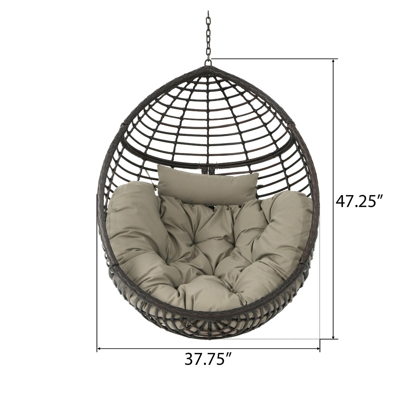 Elegant Hanging Basket in Brown – Perfect for Indoor & Outdoor Decor