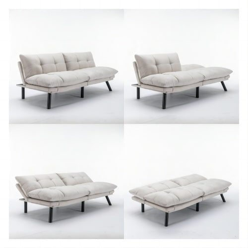 Viva Élan Cream Convertible Folding Sofa Bed