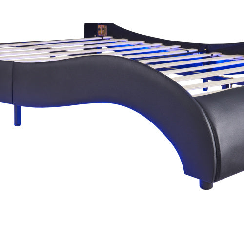 Viva Nocturne Collection: The Nocturne Lumina Full-Size LED Platform Bed