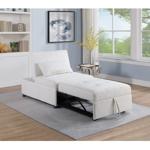 Viva Elite Nimbus Blue-Gray Sherpa Sleeper Sofa Chair - The Future of Cozy Luxury