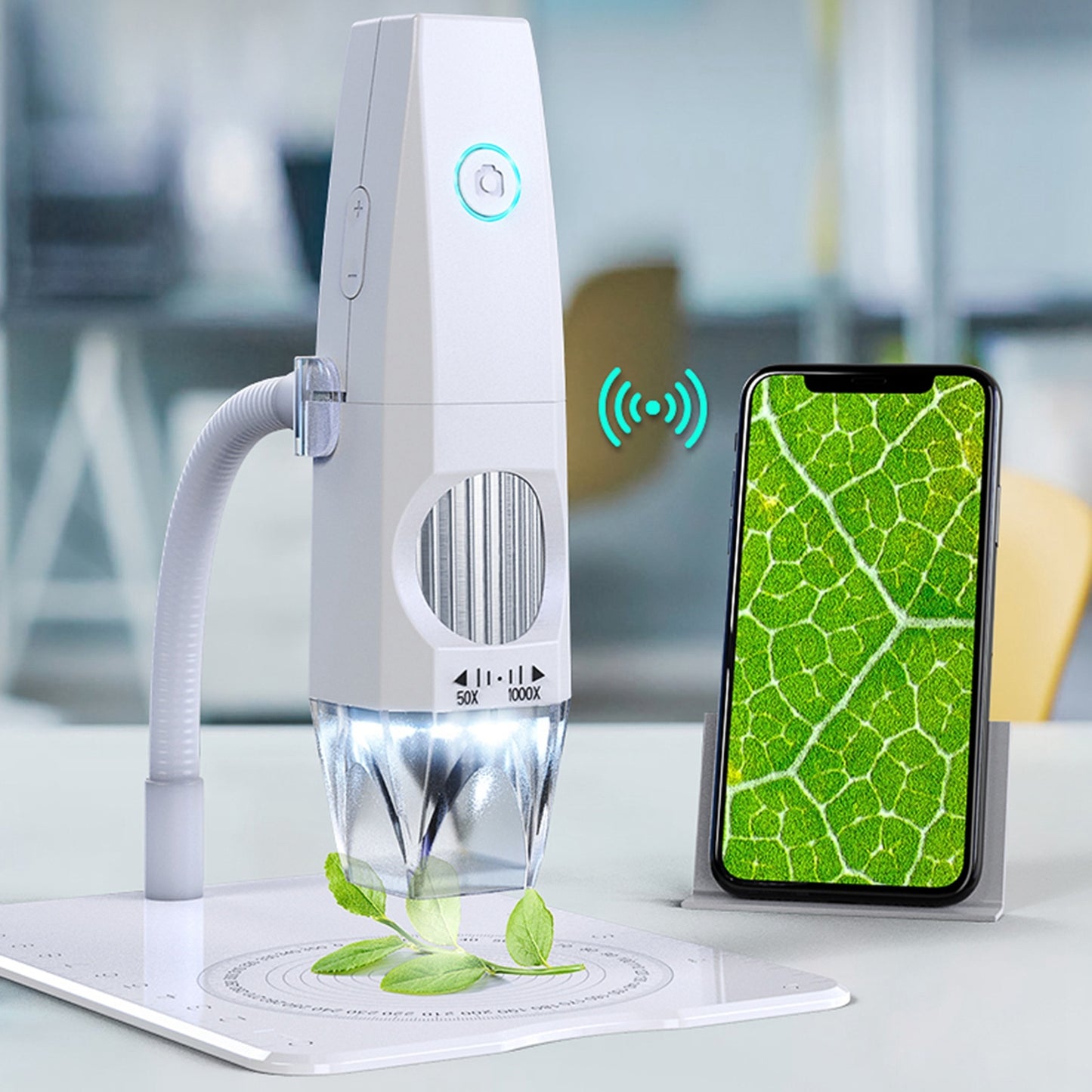 2MP 1080P WiFi Digital Microscope – High-Precision Portable Electron Microscope with USB & Mobile Connectivity