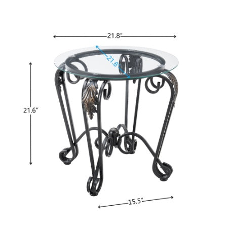 Luxury Tempered Glass Coffee Table Set – Elevate Your Living Space with Modern Elegance