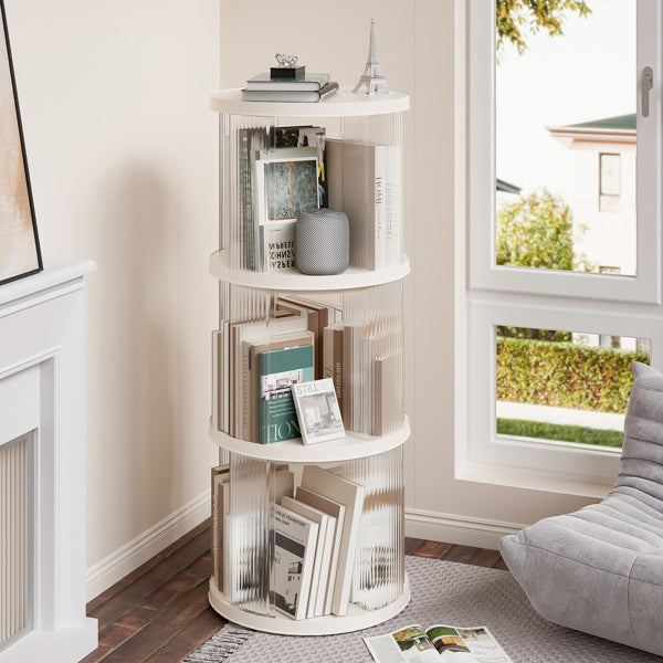 360° Rotating Bookshelf | Modern Space-Saving Book Organizer