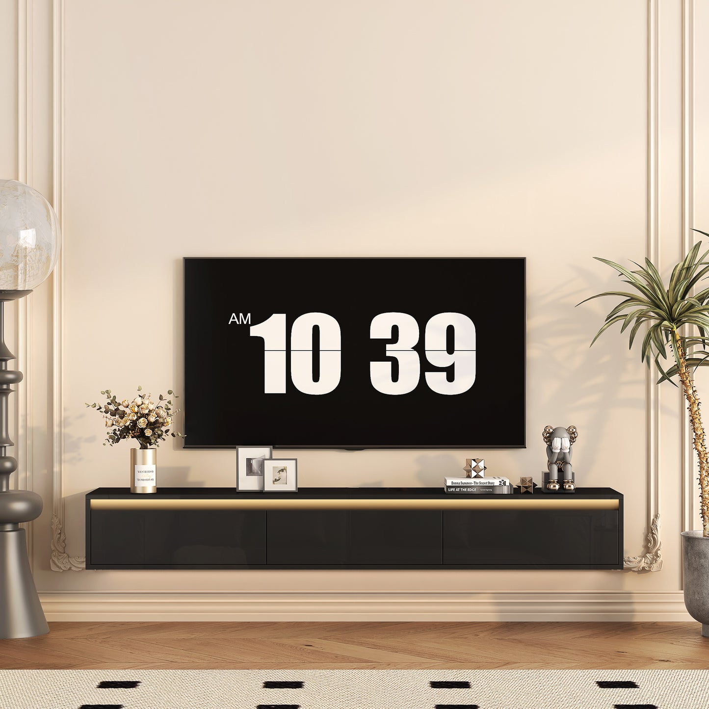 Viva Lumen+ Collection: The Lumen+ Halo Floating TV Shelf