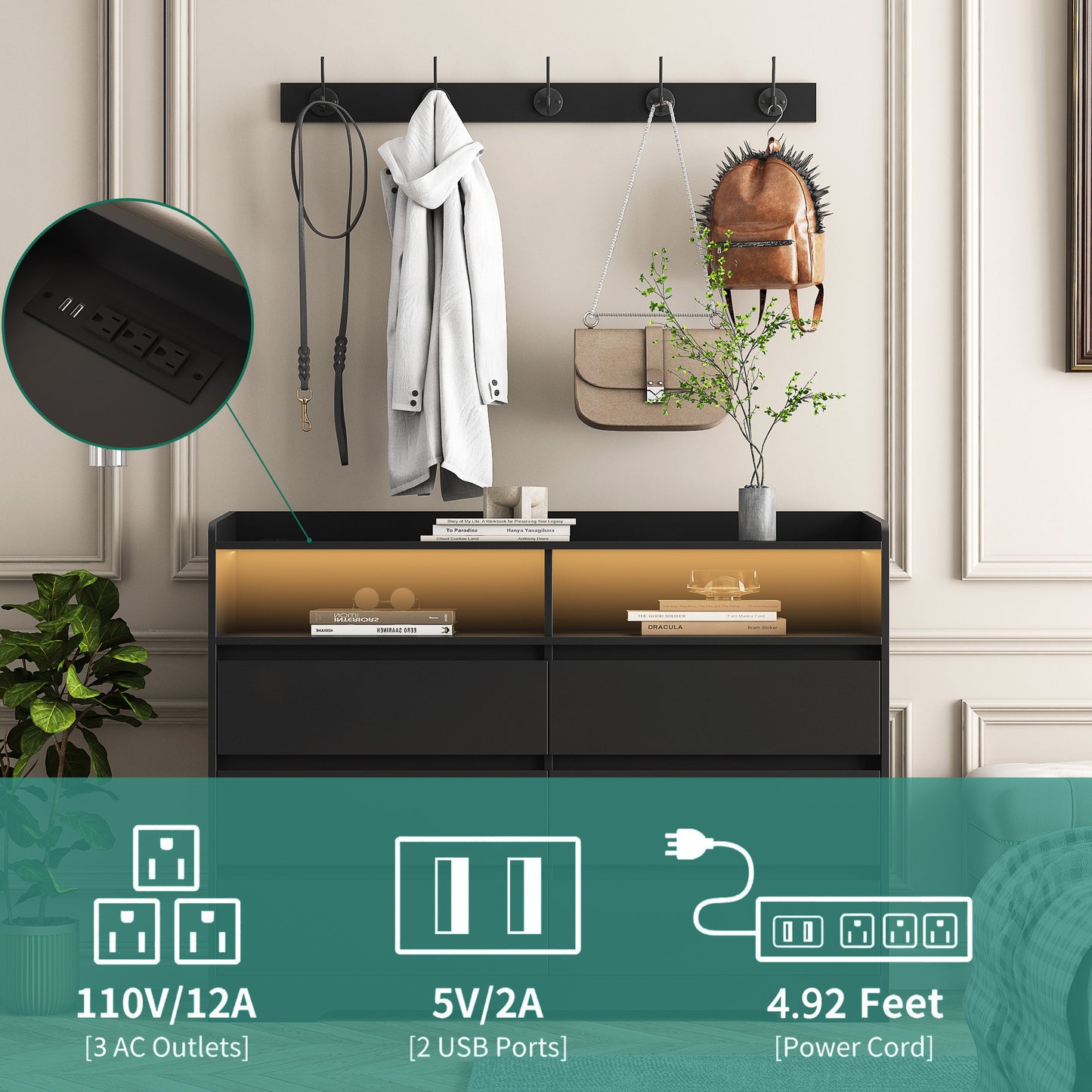 Viva Atelier Serenade Modern Sideboard & Storage Cabinet