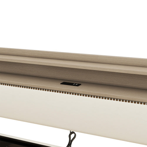 Twin Size Upholstered Daybed with Storage Drawers, LED Lights & Charging Station – Elegant Multifunctional Comfort
